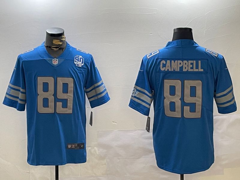 Men Detroit Lions #89 Campbell Blue 2024 Nike Limited NFL Jersey style 3->detroit lions->NFL Jersey